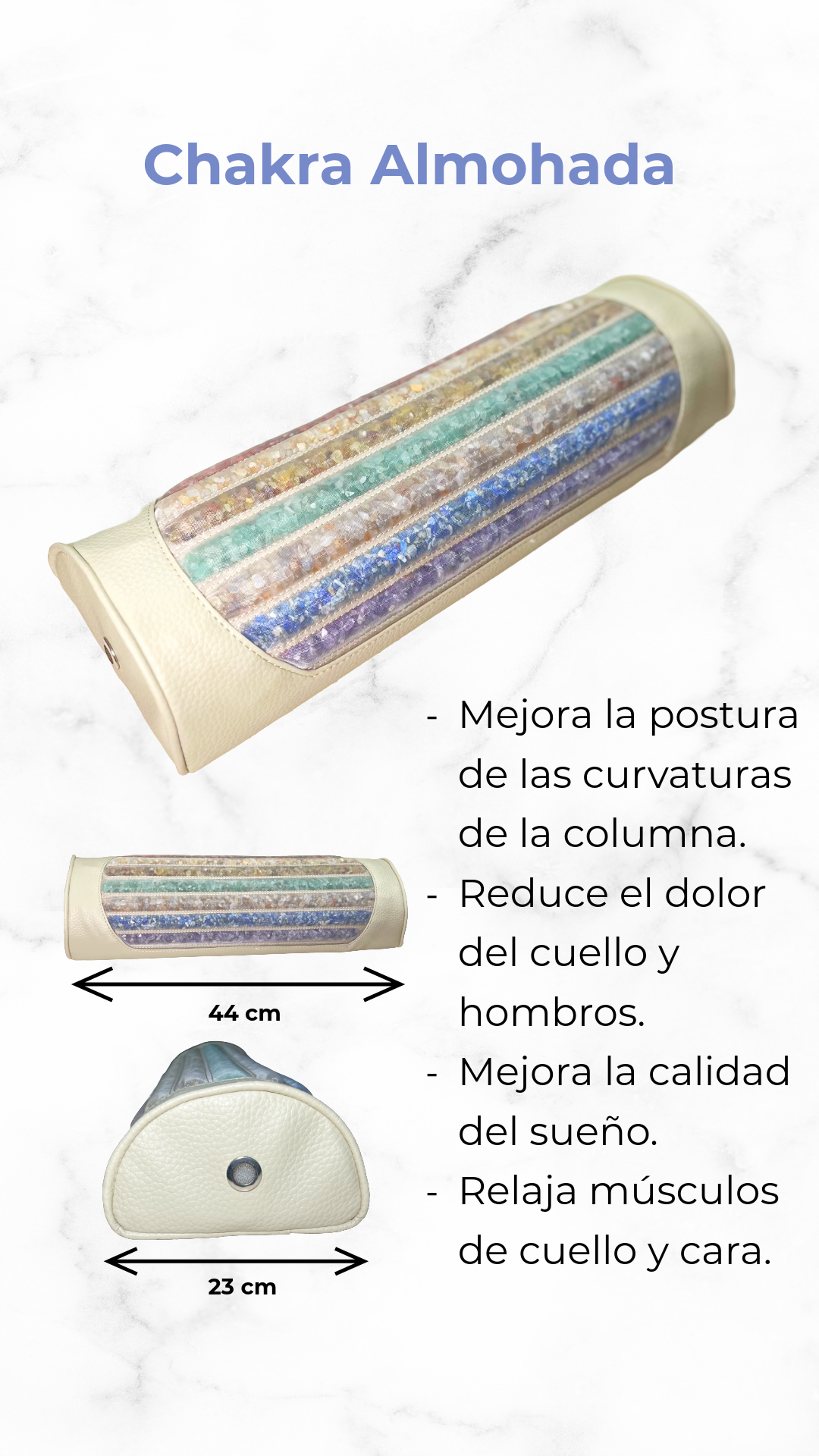 Chakra almohada delgada